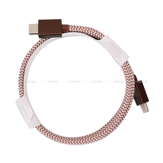 HERMES Portable Battery Charger Wort H Maxi Rouge Piment Veau Swift/Aluminum[EXCELLENT][Authentic]