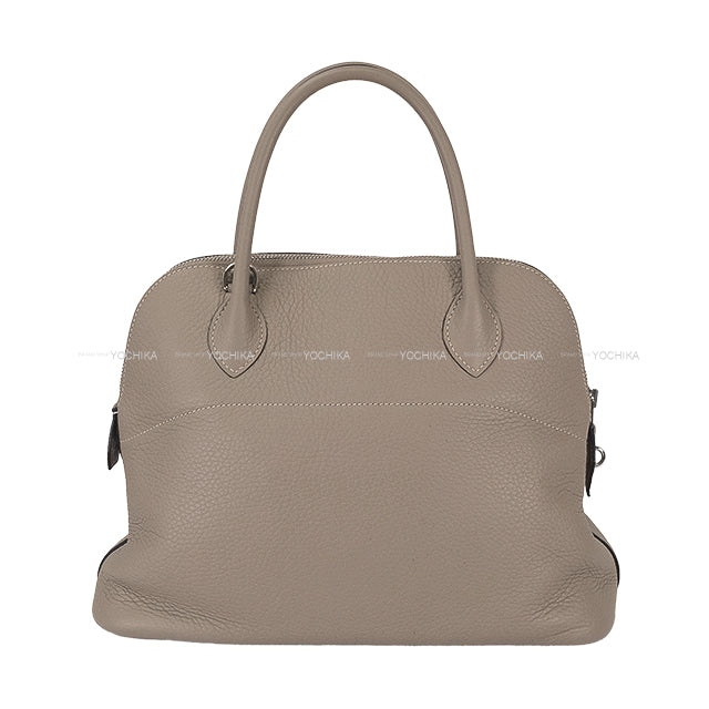 [Pre-loved] HERMES Shoulder bag Bolide31 Gris Tourterelle Taurillon Clemence Silver HW Stamp Y[LIKE NEW][Authentic]