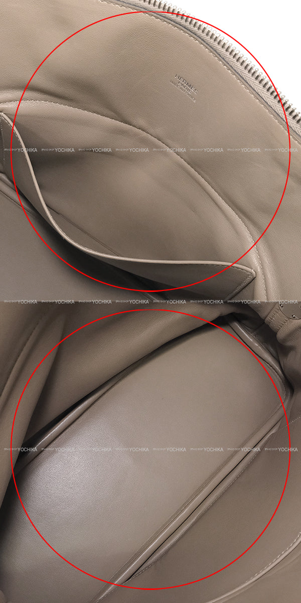 [Pre-loved] HERMES Shoulder bag Bolide31 Gris Tourterelle Taurillon Clemence Silver HW Stamp Y[LIKE NEW][Authentic]