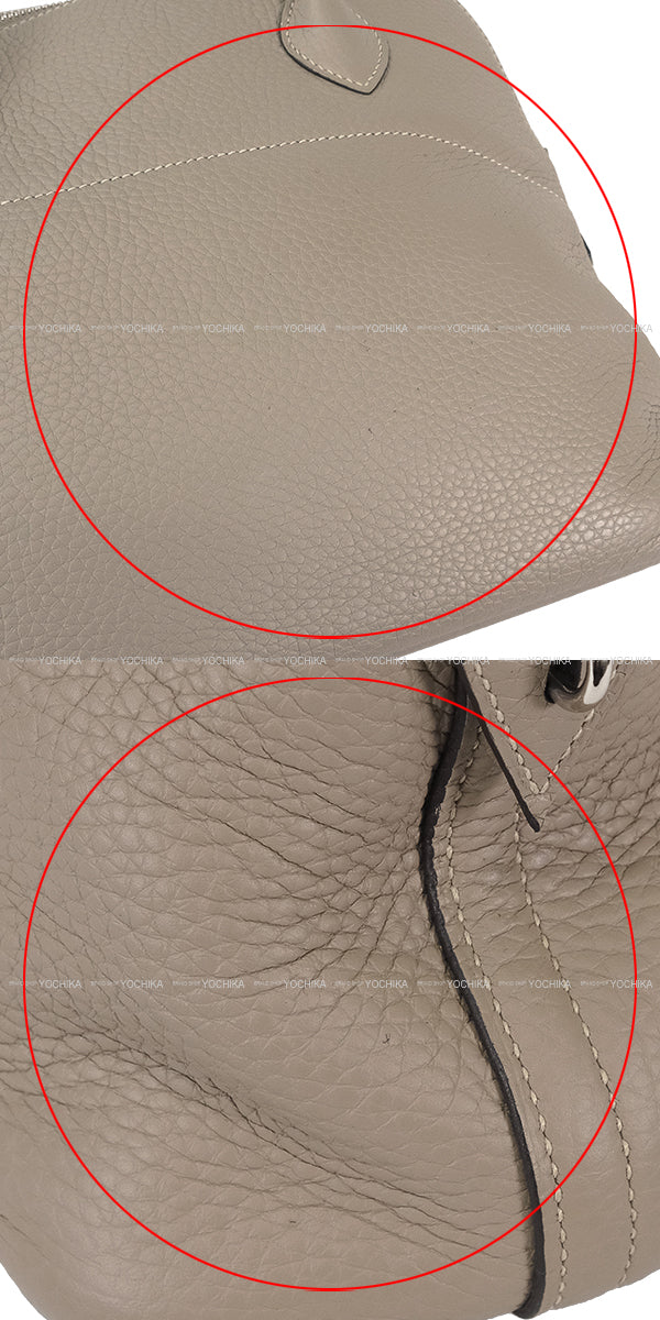 [Pre-loved] HERMES Shoulder bag Bolide31 Gris Tourterelle Taurillon Clemence Silver HW Stamp Y[LIKE NEW][Authentic]