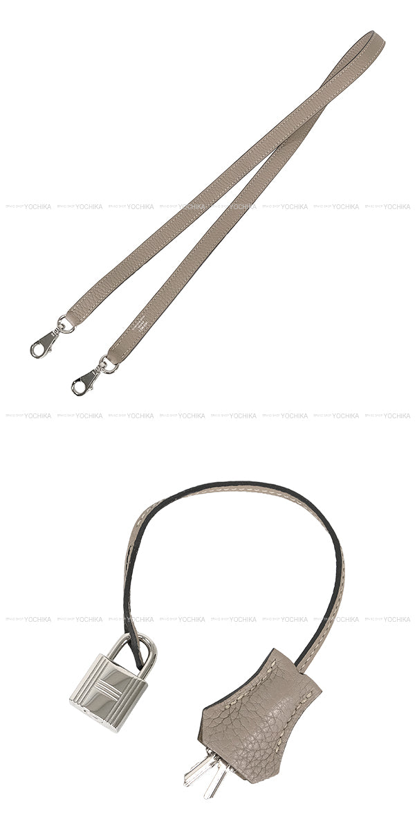 [Pre-loved] HERMES Shoulder bag Bolide31 Gris Tourterelle Taurillon Clemence Silver HW Stamp Y[LIKE NEW][Authentic]