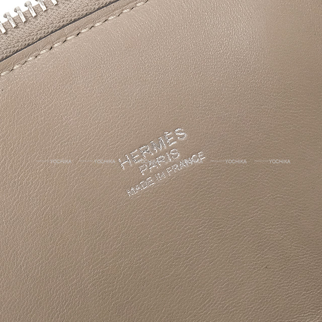 [Pre-loved] HERMES Shoulder bag Bolide31 Gris Tourterelle Taurillon Clemence Silver HW Stamp Y[LIKE NEW][Authentic]