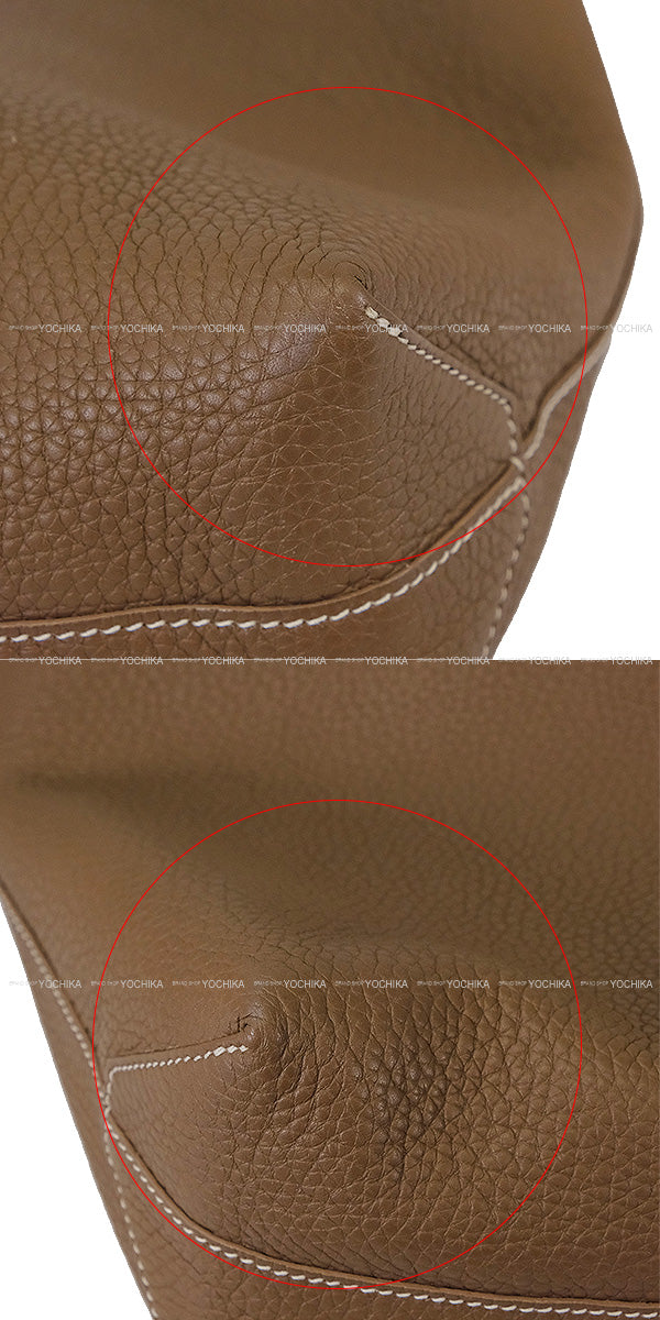 [Pre-loved] HERMES tote bag Double Sens 28 Etoupe/Craie Taurillon Clemence Stamp Z[LIKE NEW][Authentic]