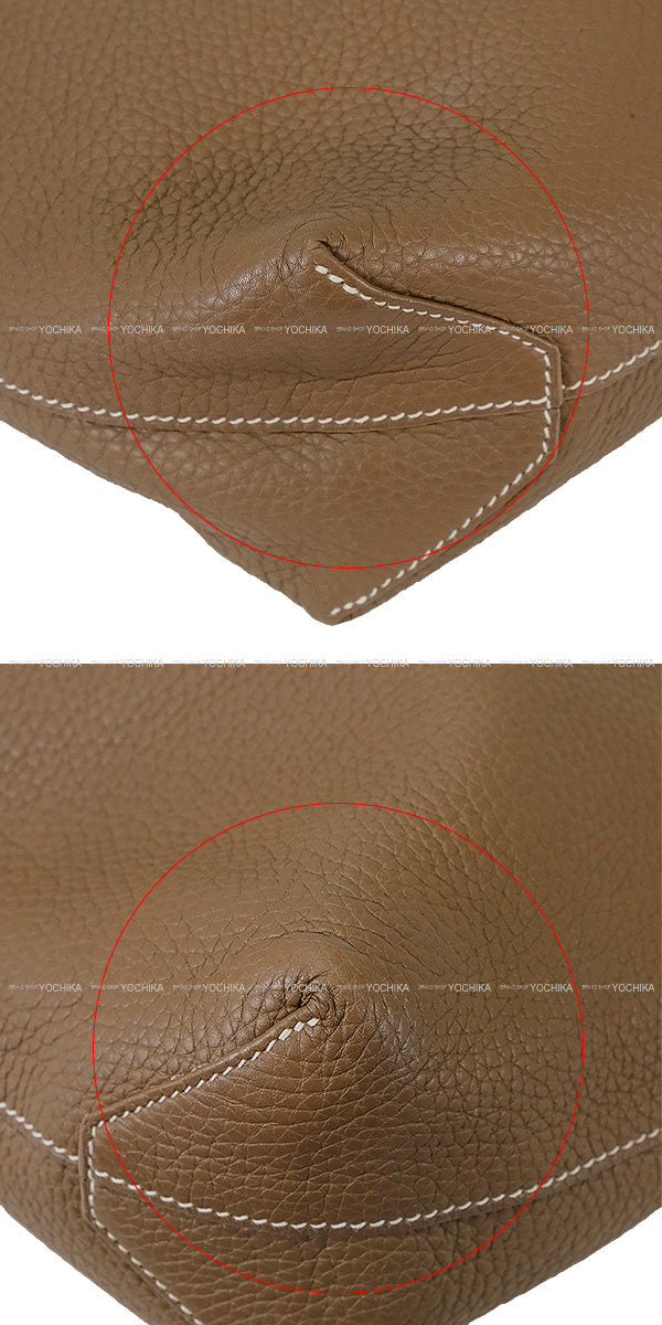 [Pre-loved] HERMES tote bag Double Sens 28 Etoupe/Craie Taurillon Clemence Stamp Z[LIKE NEW][Authentic]