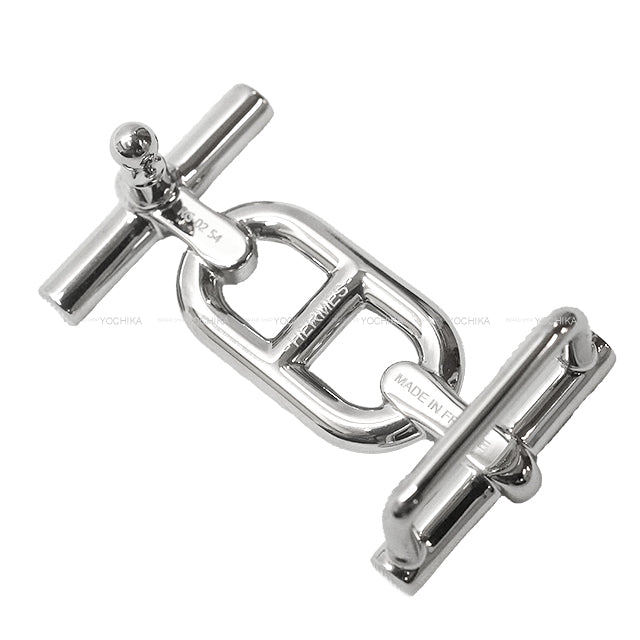 HERMES belt Belt Ankle Buckle Sur Mer 13mm Noir (Black)/Gold Veau Swift/Veau Epsom #75 Silver HW Stamp W[EXCELLENT][Authentic]