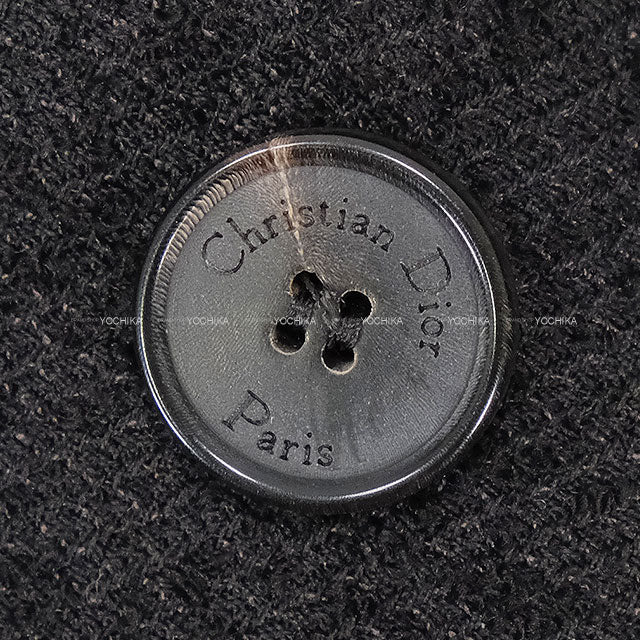 [Pre-loved] Dior Vests Sleeveless Short Blazer Noir (Black) Wool/Cotton #40 421R39A1761[LIKE NEW][Authentic]