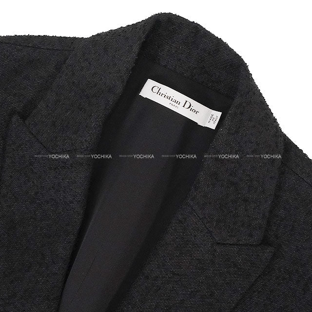 [Pre-loved] Dior Vests Sleeveless Short Blazer Noir (Black) Wool/Cotton #40 421R39A1761[LIKE NEW][Authentic]