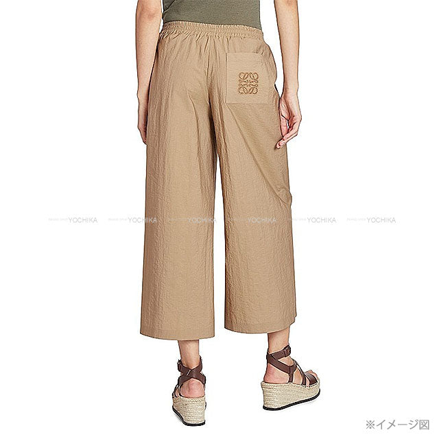 [Pre-loved] LOEWE Long sleeve shirt Paulas-ibiza Anagram Vest＆Pants 3Set Safari Khaki Polyester[LIKE NEW][Authentic]