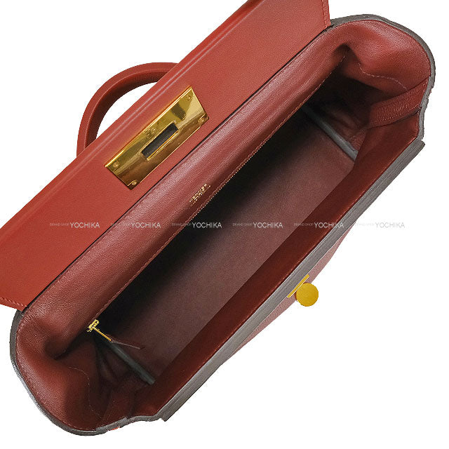 [Pre-loved] HERMES Shoulder bag Sac 24/24 29 Bordeaux/Rouge H Veau Togo/Veau Swift Gold HW Stamp C[LIKE NEW][Authentic]