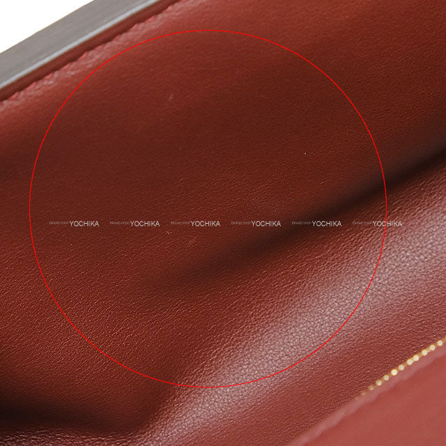[Pre-loved] HERMES Shoulder bag Sac 24/24 29 Bordeaux/Rouge H Veau Togo/Veau Swift Gold HW Stamp C[LIKE NEW][Authentic]