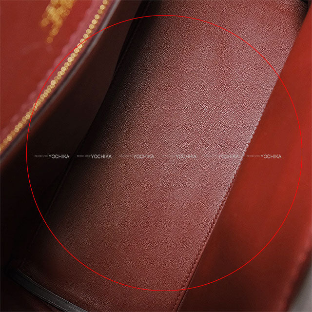 [Pre-loved] HERMES Shoulder bag Sac 24/24 29 Bordeaux/Rouge H Veau Togo/Veau Swift Gold HW Stamp C[LIKE NEW][Authentic]