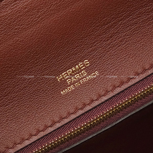 [Pre-loved] HERMES Shoulder bag Sac 24/24 29 Bordeaux/Rouge H Veau Togo/Veau Swift Gold HW Stamp C[LIKE NEW][Authentic]
