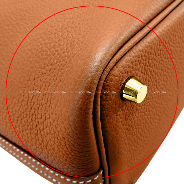 [Pre-loved] HERMES Handbag Picotin Lock 18 PM Gold Taurillon Clemence Gold HW Stamp B[LIKE NEW][Authentic]