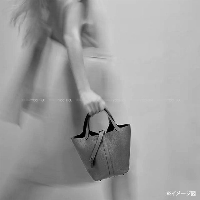 [Pre-loved] HERMES Handbag Picotin Lock 18 PM Gold Taurillon Clemence Gold HW Stamp B[LIKE NEW][Authentic]