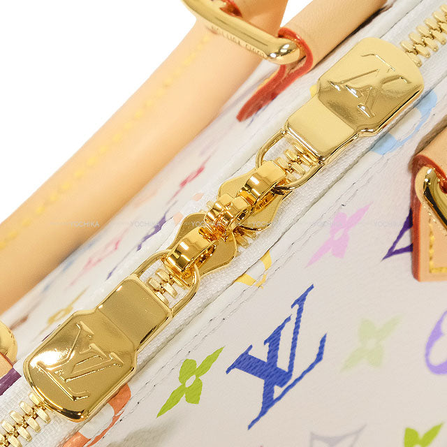 LOUIS VUITTON Shoulder bag Sac Alma BB LV x TM Takashi Murakami Multi-color White Monogram Canvas Gold HW M13078[EXCELLENT][Authentic]