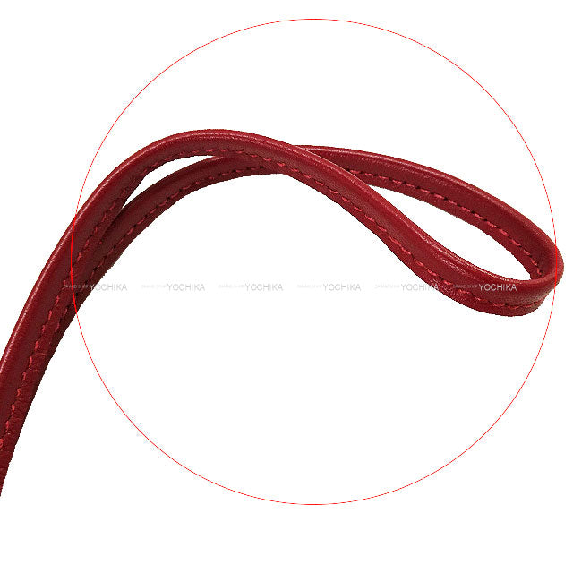 [Pre-loved] HERMES bag charm GG Camaille Mauve sylvestre/Chai/Rouge Grenade Agneau Milo Stamp U[LIKE NEW][Authentic]