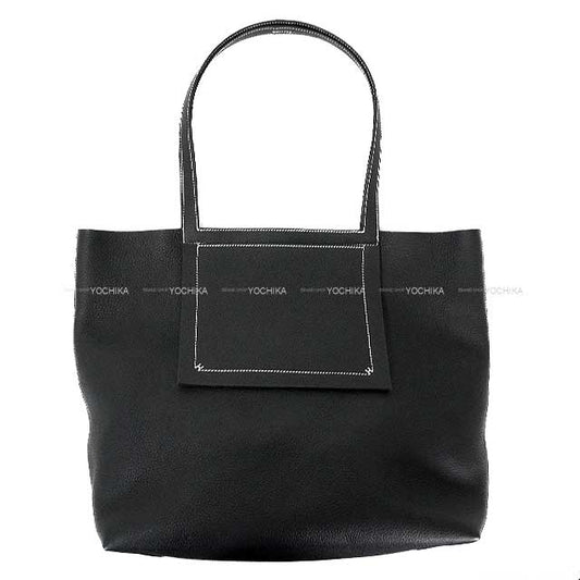 [Pre-loved] HERMES tote bag Cabasellier 46 Noir (Black) Taurillon Clemence Stamp Z[LIKE NEW][Authentic]