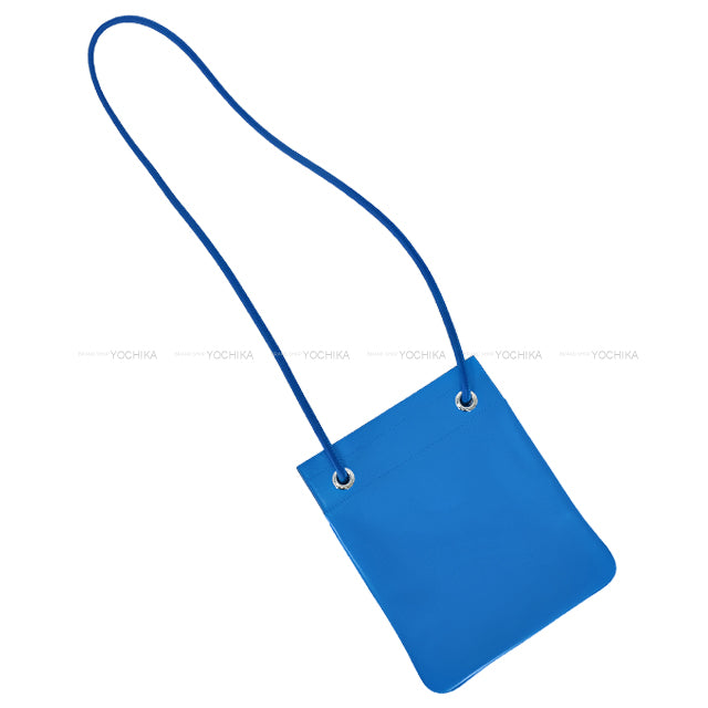 HERMES Shoulder bag Sac Aline Mini Verso Mykonos/Bleu Zanzibar Veau Cheri/Veau Swift Silver HW Stamp U[EXCELLENT][Authentic]