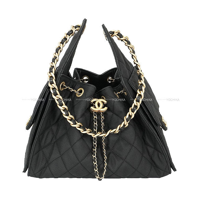 2025AW CHANEL Shoulder bag CHANEL25 Matelasse Small Chain Noir (Black) Canvas Mat Gold HW AS5293[BRAND NEW][Authentic]