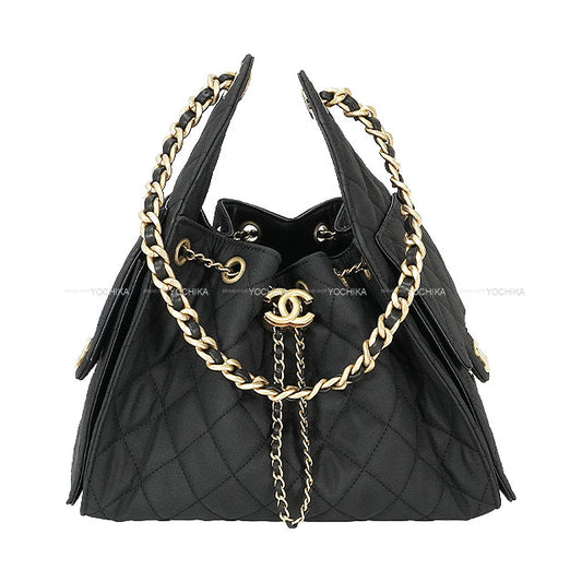 2025AW CHANEL Shoulder bag CHANEL25 Matelasse Small Chain Noir (Black) Canvas Mat Gold HW AS5293[BRAND NEW][Authentic]