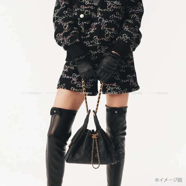 2025AW CHANEL Shoulder bag CHANEL25 Matelasse Small Chain Noir (Black) Canvas Mat Gold HW AS5293[BRAND NEW][Authentic]