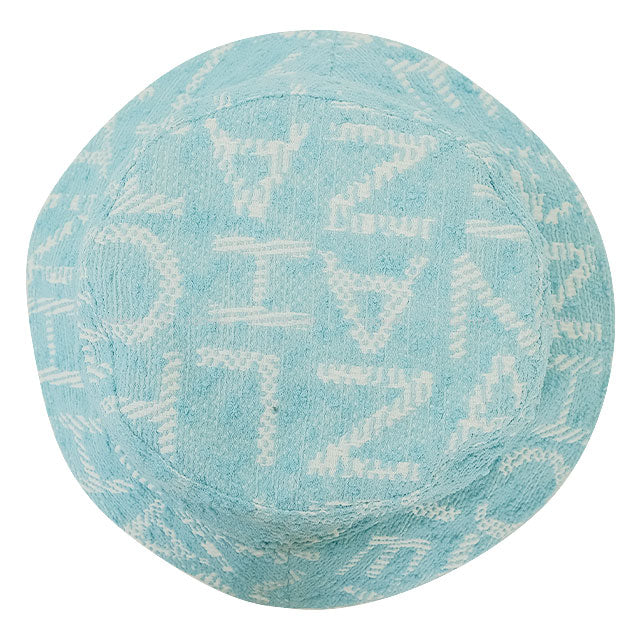 CHANEL hat Bucket Hat COCO Mark Logo Tweed Turquoise Champagne Gold HW AA9768[BRAND NEW][Authentic]