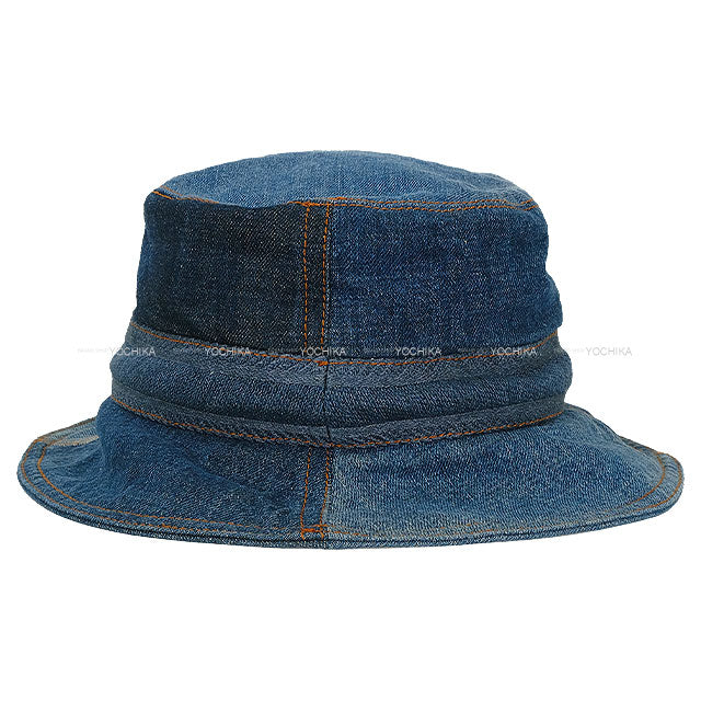 Dior hat Bucket Denim Logo Patchwork ＃59 Blue Denim 11DPD923A130[EXCELLENT][Authentic]