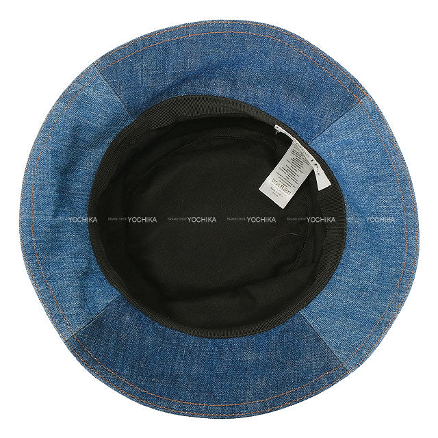 Dior hat Bucket Denim Logo Patchwork ＃59 Blue Denim 11DPD923A130[EXCELLENT][Authentic]