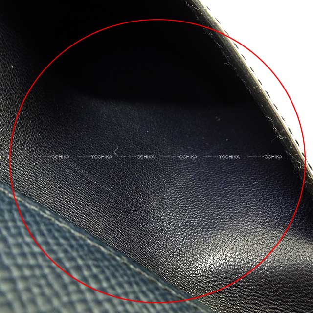 [Pre-loved] HERMES card holder MC2 Euclide Blue Indigo Veau Epsom Stamp A[LIKE NEW][Authentic]