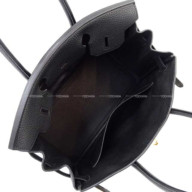 HERMES Handbag Birkin30 Noir (Black) Veau Togo Gold HW Stamp U[EXCELLENT][Authentic]