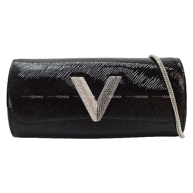 LOUIS VUITTON Shoulder bag Night Box Clutch Noir (Black) Epi Electric/Swarovski Crystal Silver HW M51587[EXCELLENT][Authentic]