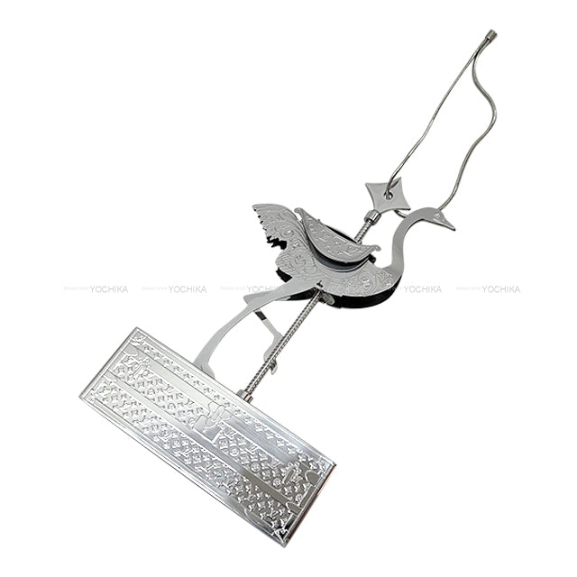 2024 Holiday LOUIS VUITTON Interior VIP Novelty Animal Monogram Trunk Ornament Set of 3 Gold/Silver Metal[EXCELLENT][Authentic]