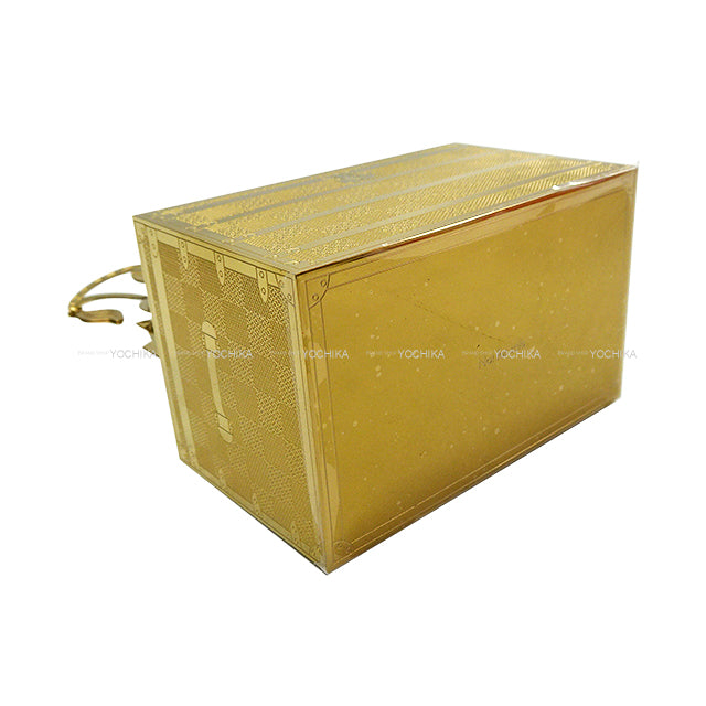 2024 Holiday LOUIS VUITTON Interior VIP Novelty Animal Monogram Trunk Ornament Set of 3 Gold/Silver Metal[EXCELLENT][Authentic]