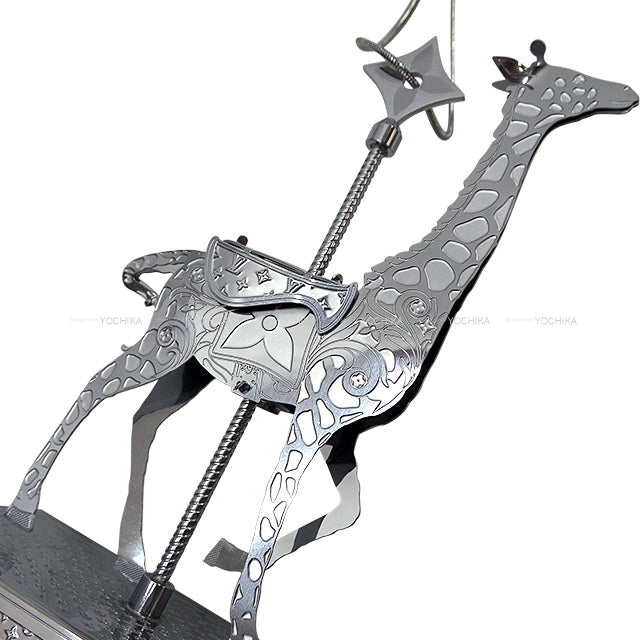 2024 Holiday LOUIS VUITTON Interior VIP Novelty Animal Monogram Trunk Ornament Set of 3 Gold/Silver Metal[EXCELLENT][Authentic]