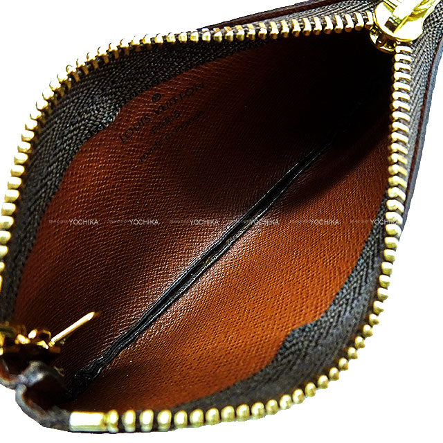 LOUIS VUITTON keyring(key holder) Coin Pochette Cle Coin purse Brown Monogram Canvas Gold HW M62650[EXCELLENT][Authentic]