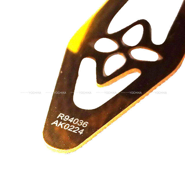 LOUIS VUITTON hair accessories Barrette Set Clip Brown Monogram Reverse Gold HW R94036[EXCELLENT][Authentic]