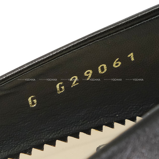 [Pre-loved] CHANEL pumps Heel Coco mark Pearl Noir (Black) Calf #36.5 G29061[LIKE NEW][Authentic]