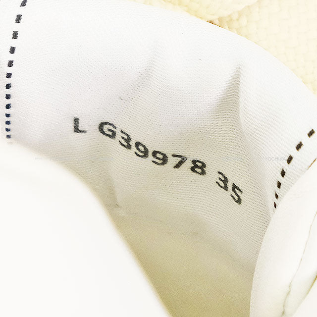 CHANEL sneakers Low cut Coco mark Leather Blanc (White) Calfskin #35 G39978[BRAND NEW][Authentic]