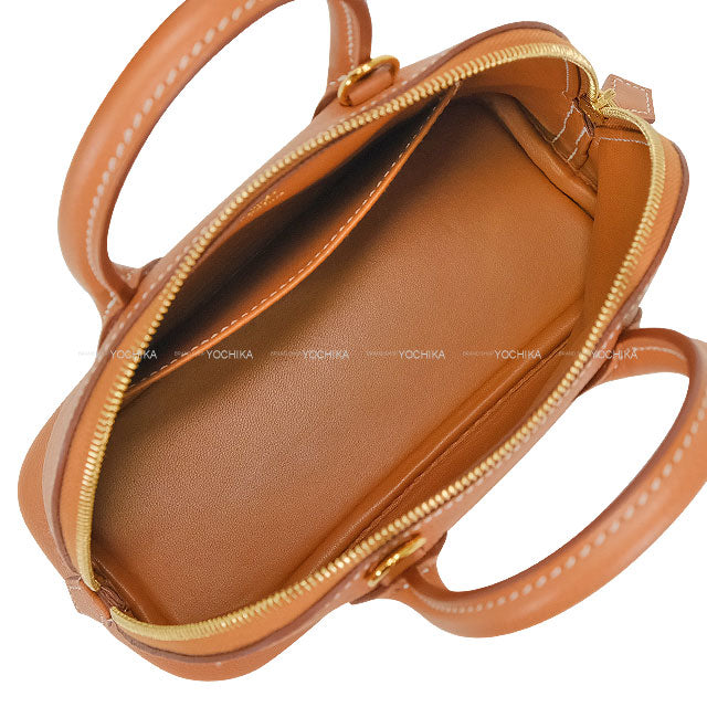 HERMES Shoulder bag Bolide 1923 20 mini Gold Evercolor Gold HW Stamp W[EXCELLENT][Authentic]