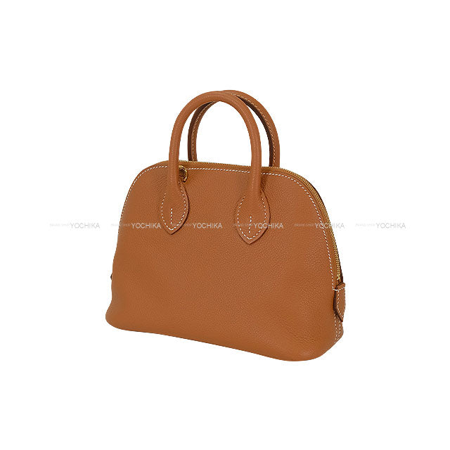 HERMES Shoulder bag Bolide 1923 20 mini Gold Evercolor Gold HW Stamp W[EXCELLENT][Authentic]