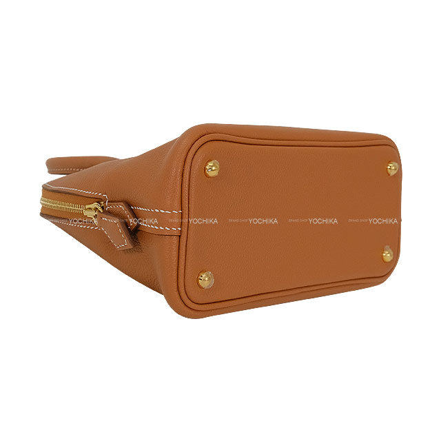 HERMES Shoulder bag Bolide 1923 20 mini Gold Evercolor Gold HW Stamp W[EXCELLENT][Authentic]