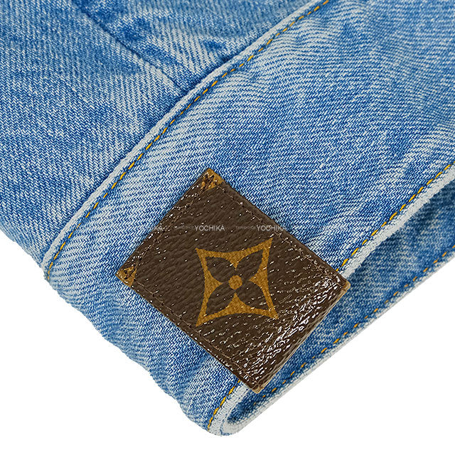 2024SS LOUIS VUITTON Denim jacket Women's Double Breasted Blue Cotton #42 1AFPBP[EXCELLENT][Authentic]