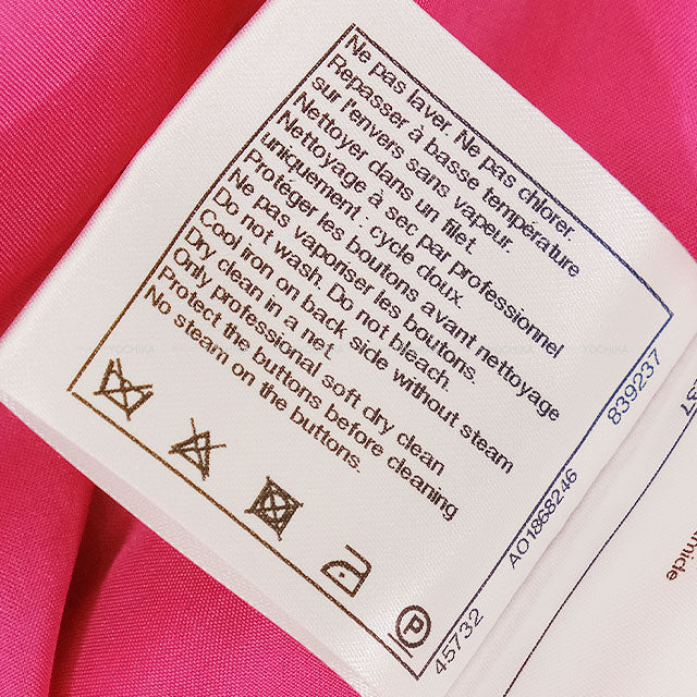 2019 AW Runway CHANEL Pants COCO Buttons tweed check Wide-Leg Pleated Magenta/Pink Wool #38 P62307[EXCELLENT][Authentic]