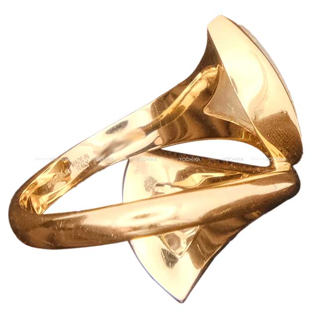 [Pre-loved] BVLGARI ring Diva’s Dream Pink Gold K18PG/Diamond/Mother of Pearl #51 350722[LIKE NEW][Authentic]
