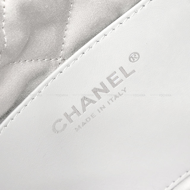 2025 CHANEL Handbag CHANEL 22 Mini Matelasse hobo with medal charm Silver Metallic Lambskin Antique Silver HW AS3980[BRAND NEW][Authentic]