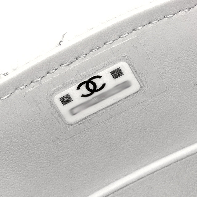 CHANEL Shoulder bag COCO Handle Mini Matelasse Light gray Graind Calf(Caviarskin) Champagne Gold HW AP4244[BRAND NEW][Authentic]