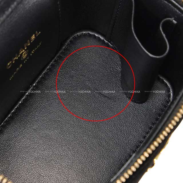 2024-2025 Metiers d'Art Collection CHANEL Shoulder bag Small Vanity Case Matelasse Coco Mark Crystal Ball Adjuster Noir (Black) Velvet Strass Champagne Gold HW AP1447[BRAND NEW][Authentic]