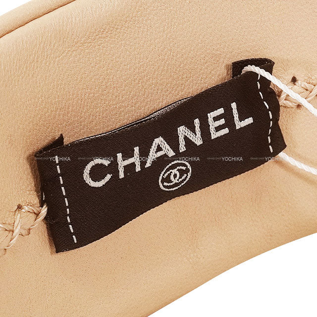 2024AW CHANEL hair accessories Matelasse Logo Headband Hairband Beige Lambskin AA9761[BRAND NEW][Authentic]
