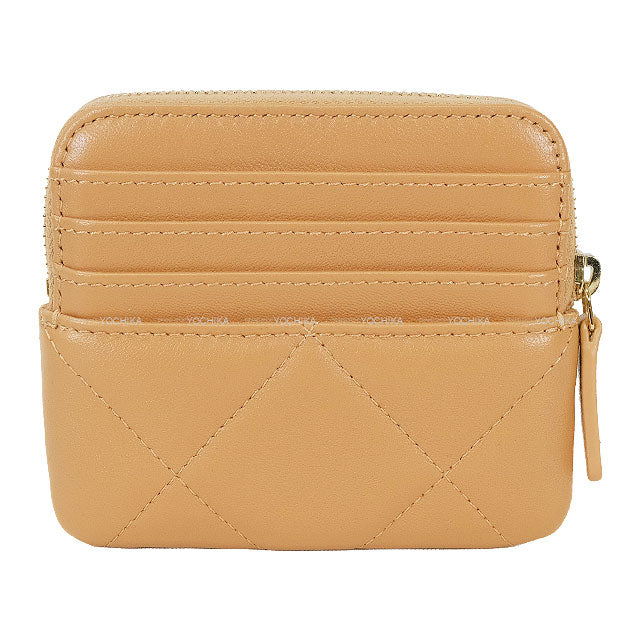 CHANEL change purse Chanel 19 Zipper Chain Coco Mark Beige Lambskin Gold HW AP2086[BRAND NEW][Authentic]