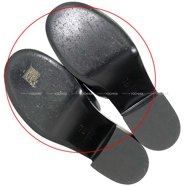 [Pre-loved] 2024 CHANEL sandals Coco mark Camelia Platform Mules Noir (Black) Lambskin #37.5c Champagne Gold HW G45498[LIKE NEW][Authentic]